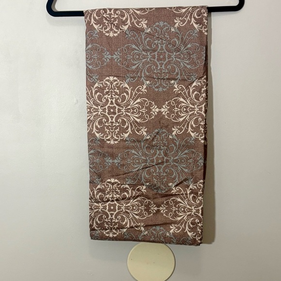 Other - Brown and Cream Patterned curtain panel   Blackout curtain